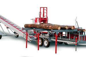 The TW-30CHD Firewood Conveyor Can Be Outfitted To Run Off Of a Processor's Hydraulics