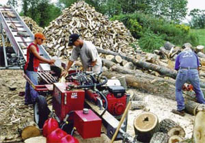 TW-6 Log Splitter with Firewood Conveyor