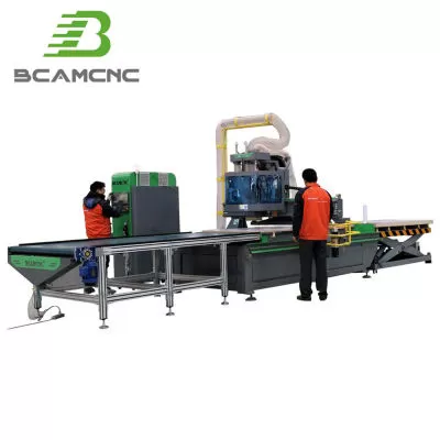1325 Automated Wood Engraving Machine 3 Axis Atc CNC Router Woodworking Furniture Carving 3D Wooden Door Cutting Machinery with Carrousel Tool Magazine