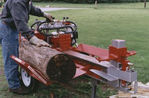 TW-5, firewood, log splitter, 4-way, splitting wedge, hydraulic log lift
